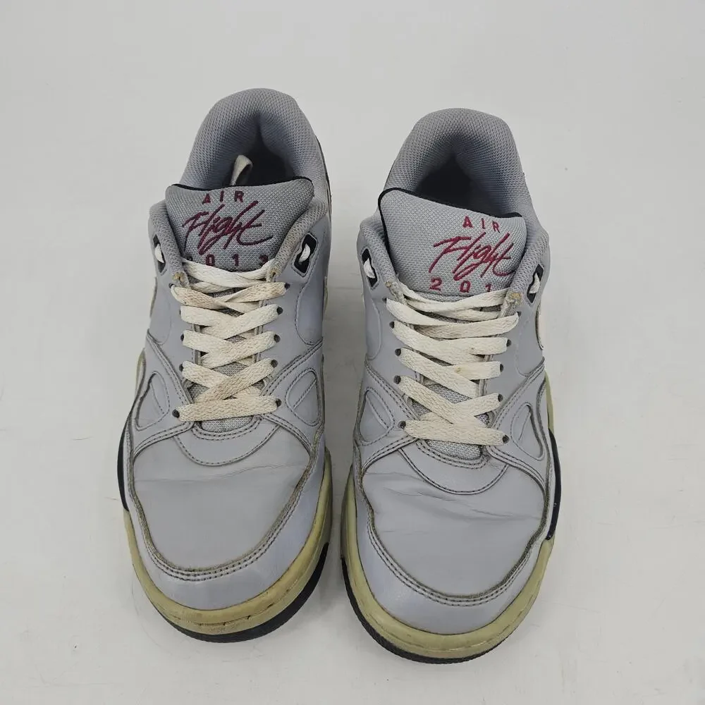 Nike Flight '13 Mid Sneaker Shoe Wolf Grey White Mens 9.5 3599467-001 Streetwear